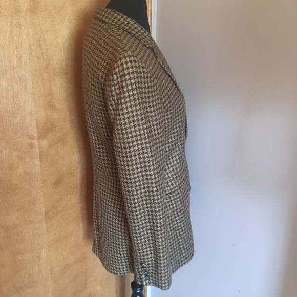 Lauren Ralph Lauren Wool Houndstooth Blazer Size 6 - Picture 4 of 8